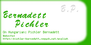 bernadett pichler business card